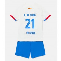 Dres Barcelona Frenkie de Jong #21 Gostujuci za djecu 2023-24 Kratak Rukav (+ kratke hlače)